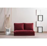 Designová rozkládací pohovka Wandella 120 cm červeno-hnědá