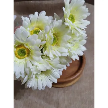 umělá květina Umělá gerbera krémová