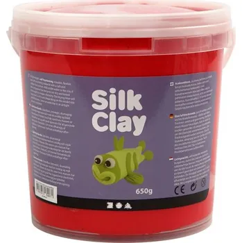 Modelovací hmota Creative Silk Clay hedvábná modelovací hmota ČERVENÁ 650 g