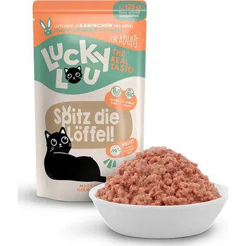 Krmivo pro kočku Kapsička LUCKY LOU Lifestage Adult s drůběžím a králičím masem 125g
