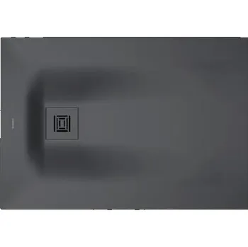 Sprchová vanička Duravit Sustano - Sprchová vanička, 100x70 cm, DuraSolid, matná tmavě šedá 720272650000000