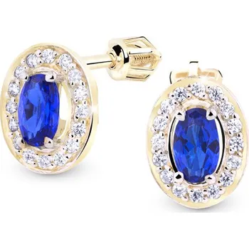 Náušnice Cutie Jewellery Zlaté náušnice Z8049Z Blue