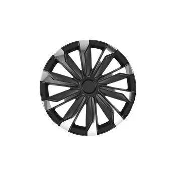 Poklice na kolo Poklice na kola 15" model Typhoon (barva chrom/černá) - 4 kusy SLEVA 5%