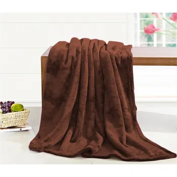 deka Deka mikroflanel - hnědá 150x200