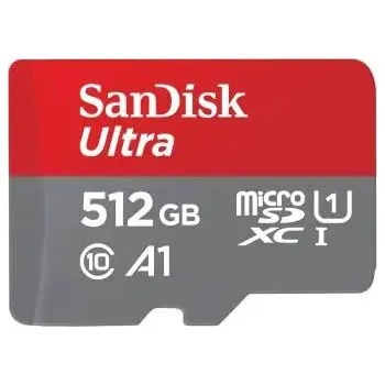 Paměťová karta SanDisk Ultra microSDXC 512 GB + SD Adapter 150 MB/s A1 Class 10 UHS-I