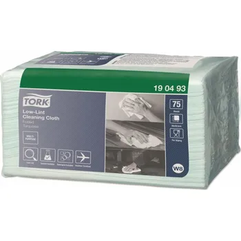 Papírový ručník Tork Tork - Nízkoprášivý netkaný čisticí hadřík - tyrkysová