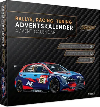 autíčko Franzis Verlag 504027 Ralley Hyundai se zvukem adventní kalendář 1:43