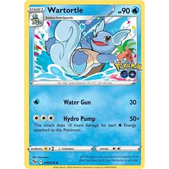 Karetní hra Pokémon karta Wartortle 016/078 - Pokémon Go