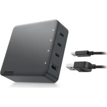Notebook Lenovo adaptér CONS 130W &quot;GO&quot; Multi-Port Charger, 3x USB-C, 1x USB-A (G0A6130WEU)
