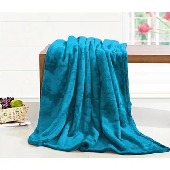 deka Deka mikroflanel Lux tyrkys 150x200