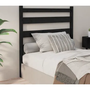 vidaXL Čelo postele 81 x 4 x 100 cm masivní borovice [818397] Barva: Černá