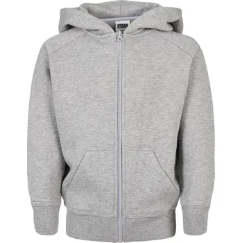 Pánská mikina Chlapecká mikina na zip šedá Urban Classics šedá 2540960