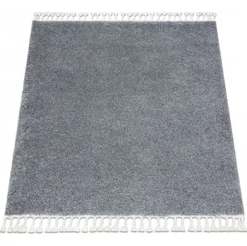 Koberec Koberec se střapci Herbert - dlouhý vlas 4 - šedý Rozměr koberce: 160x160 cm