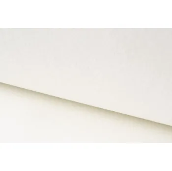 Flaušová kabátovina barva bílá