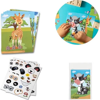 Diář STRICKER Hra se samolepkami MADAGASCAR Barva: bílá