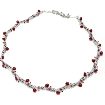 Náhrdelník Náhrdelník z malých korálků červený - Design link 0002027