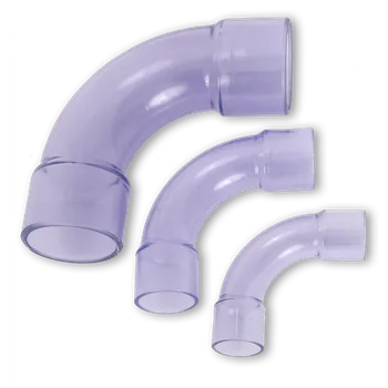 Efast Průhledné ohyby 90° Rozměry: 32mm