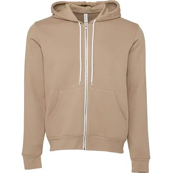 Pánská mikina Canvas CV3739CV3739 Unisex mikina s kapucí na zip CV3739 Tan M