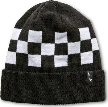 Čepice čepice CHECKED BEANIE, ALPINESTARS (černá/bílá)