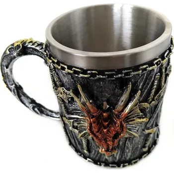 Korbel pivní Drak 2 / Nerez 0,4l