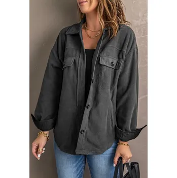 Dámská casual bunda OMG Dámská košilová bunda Wiode šedá XXL