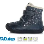Zimní obuv DDstep barefoot W063-333 AM Royal Blue dívčí Velikost: 34