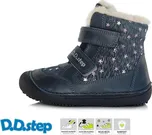 Zimní obuv DDstep barefoot W063-333 AM Royal Blue dívčí Velikost: 34