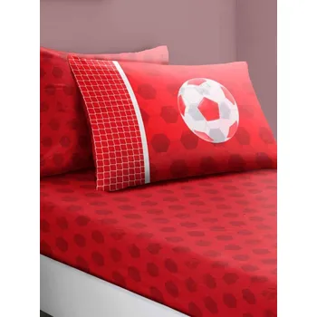 Povlečení Sada prostěradla a povlak na polštář fotbal