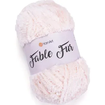 Příze Pletací příze YarnArt FABLE FUR 976 světle růžová, efektní, 100g/100m