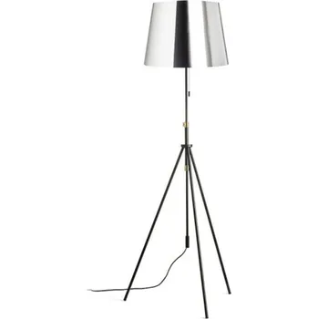 Stojací lampa RENDL LUTON/ILUSION stojanová chromovaná fólie/černá/kov 230V E27 11W R14065