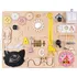 Activity board 3toysm Dřevěný Activity Board pro holky střední přírodní