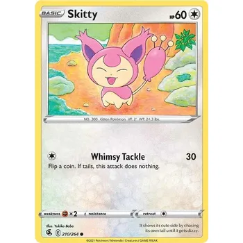 Sběratelská karetní hra Skitty 210/264 - Fusion Strike Typ karty: Reverse Holo