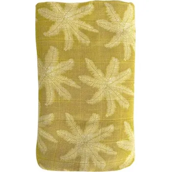 látková plena OB Designs Mušelínová plenka Palm Print - Pear