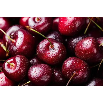 Plakát Plakát, Obraz - Fresh ripe black cherries background Top, Anna Pustynnikova