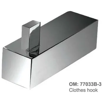 Držák na ručník Háček jednoduchý - pochromovaná mosaz