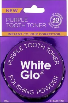Přípravek na bělení chrupu White Glo Purple Tooth Toner Polishing Powder pudr na zuby 30 g
