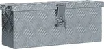 vidaXL Hliníkový box 48,5 x 14 x 20 cm [142935] Barva: Stříbrná