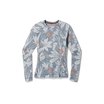 Dámské tričko Dámské merino triko Smartwool light winter sky floral Size: XL