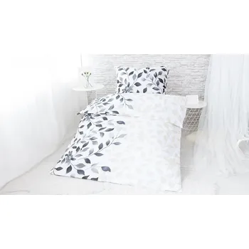 Povlečení Bavlna povlečení na 2 postele - Ivanka - šedá