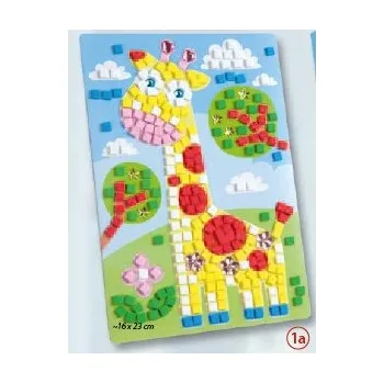 Mozaiková sada Mozaika z mechové gumy 405 dílů - žirafa