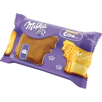 Milka Choco Cow sušenky polomáčené, mléčná čokoláda 40g cena za kartonové balení (Kartonové balení : 24 ks)