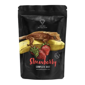 Krmivo pro terarijní zvíře Gecko Nutrition Kaše pro pagekony Jahoda/banán Hmotnost: 250 g