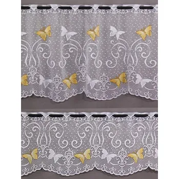 Záclona Záclona - motýl - oranžový 40cm