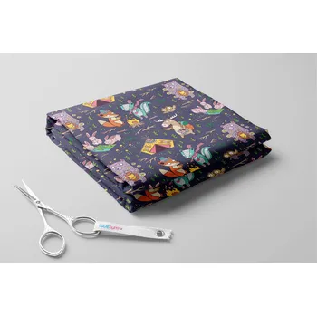 Softshell s beránkem, Kempující zvířátka Barva: Fialová