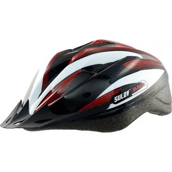 Cyklistická přilba Dětská cyklo helma SULOV® JR-RACE-B, černo-bílá