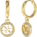 Guess Slušivé pozlacené náušnice 4G Logo JUBE02135JWYGT/U + 2 měsíce na vrácení zboží