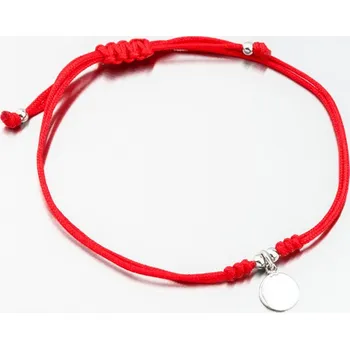 Náramek Náramek stříbro 925 provázkový s přívěskem BST-14721-R délka 23 cm