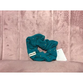 Ozdoba do vlasů Gumička do vlasů zelená puntíky - JEDNA BEDNA 0001994