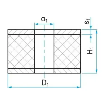 Silentblok nápravy RUBENA silentblok GH 40x13/15