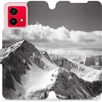 Pouzdro na mobilní telefon Flipové pouzdro Mobiwear - Motorola Moto G84 5G - M152P Velehory (Knížkové flip pouzdro, obal, kryt na mobil Motorola Moto G84 5G - M152P Velehory, materiál Umělá kůže + TPU - ochrana 360°, stojánek, silikonová vanička, magnetické zavírání)